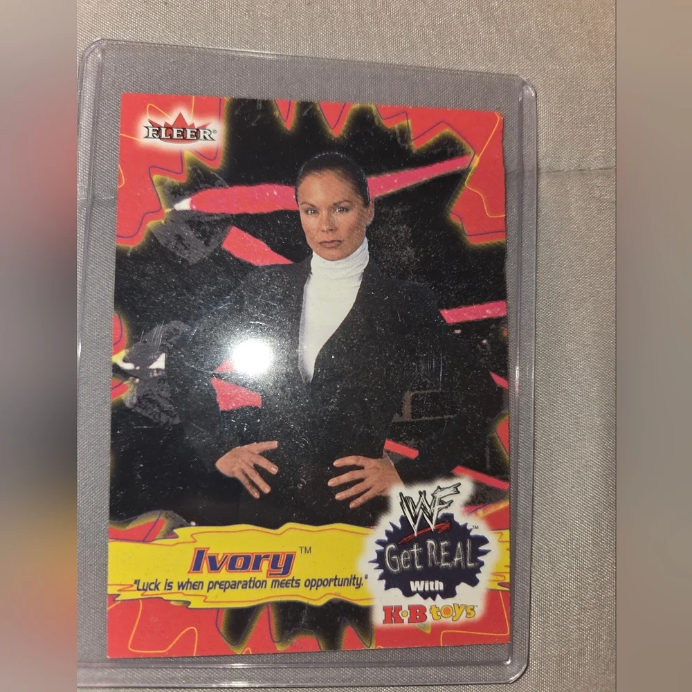 IVORY - 2001 Fleer -  WWF Get Real With KB - TRADING CARD